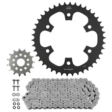 ADAPTABLE CHAIN KIT ROYAL ENFIELD 350 METEOR 2021>2024, HNTR 2023>, BULLET 2022>, CLASSIC 2021> 520 15X42 (DIAMETER REAR SPROCKET 111/143/10.5) (OEM GEARING) -JT SPROCKETS