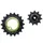 DERAILLEUR JOCKEY WHEEL AOPW TRIPEAK 11-18 TEETH CERAMIC 12/11X2-SPEED SHIMANO GRX RX810/815/820/825 GREEN (SET OF 2) (WARRANTY 4 YEARS)
