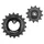 DERAILLEUR JOCKEY WHEEL AOPW TRIPEAK 12-18 TEETH CERAMIC 11X2-SPEED SHIMANO ULTEGRA R8000GS/105 R7000GS BLACK (SET OF 2) (WARRANTY 4 YEARS)