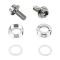 SCREW OF HOUSING OF CRANKSET M8X20 TA AXLE SQUARE TAPER (SOLD AS A PAIR CARDED)