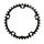 ROAD CHAINRING 5-BOLT DIA. 130 STRONGLIGHT DURAL 38T INNER BLACK TYPE SHIMANO 8/9-SPEED