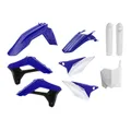 CARROSSERIE/CARENAGE MOTO MX SHERCO 125, 250, 300 SC, 250, 300, 450, 500 SCF 2019>2023 BLEU/BLANC/NOIR (COULEUR OEM) (KIT PLASTIQUES 9 PIECES) -POLISPORT