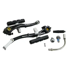 BRAKE CALIPER MTB/CITY V-BRAKE ALUMINIUM SUNRACE BLACK FRONT 110 mm COUDE 90- (SOLD INDIVIDUALLY)