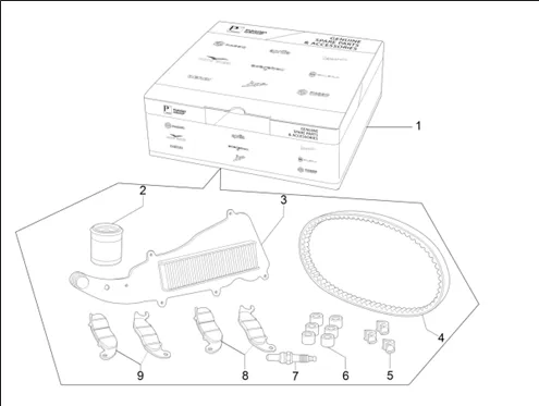 Complete wear and maintenance kit