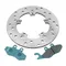 BRAKE KIT (DISC + PADS) (LONG CURVED) FRONT "PIAGGIO GENUINE PART" 50-125 VESPA PRIMAVERA 2013>, SPRINT 2014>, FLY 2005>/GILERA 50 DNA 2006>2011 -1R000482