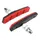 BRAKE SHOE HOLDER FOR E-BIKE V-BRAKE TO SCREW DEPORTE MARWI 80 mm BLACK/RED KEVLAR (PAIR CARDED)