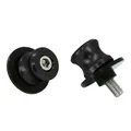 DIABOLO MOTO M8 ALU ANODISE NOIR (PAIRE) -AVOC