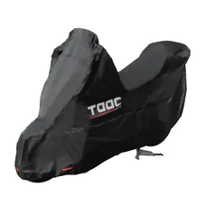 PROTECTIVE COVER MOTORCYCLE TAAC SUPER HYDROSCUD OXFORD 300D POLYESTER WATERPROOF/WATERPROOF 5000 mm SIZE M BLACK (204X90X163CM) (STRAP ANTI-FLOATING/EYELET LOCK)