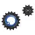 DERAILLEUR JOCKEY WHEEL AOPW TRIPEAK 11-18 TEETH CERAMIC 11X1-SPEED SHIMANO GRX RX812/817 BLUE FONCE (SET OF 2) (WARRANTY 4 YEARS)