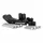 BRACKET OF DEPORT OF BRAKE CALIPER VOCA G-FORCE RACING FOR MBK NITRO, MACH G/YAMAHA AEROX, JOG R BLACK (SUPPLIED WITH SPACER AND SCREW)