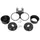 SUPPORT COMPTEUR CYCLO ADAPTABLE NOIR AVEC CONTACTEUR (DIAM 60mm) -SELECTION P2R