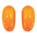 CABOCHON CLIGNOTANT SCOOT ADAPTABLE PIAGGIO 50 TYPHOON 1993>2005, NTT, NRG 1994>2005 AV ORANGE (PAIRE) -REPLAY