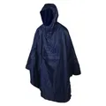 PONCHO/CAPE ANTI PLUIE ADULT P2R L/XL BLUE MARINE WATERPROOF WITH CAPUCHE - SIZE 1.76 TO 1.82M