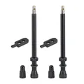 TUBELESS VALVE PRESTA HUTCHINSON 80 mm VALVE CORE REMOVABLE (SOLD AS A PAIR CARDED)