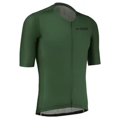 CYCLING JERSEY GIST SUMMER PODIUM SLEEVES SHORT ZIP TOTAL GREEN L -5359