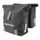 DOUBLE BICYCLE PANNIER NEWTON BLACK 22L MOUNTING KIT SANGLES ON CARRIER (35X12X27CM) FERMETURE PLIANT ANTI-PLUIE