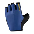 CYCLING GLOVES SHORT MAVIC ESSENTIAL GEL MI-SAISON BLUE M (PAIR CARDED) WITHOUT VELCRO