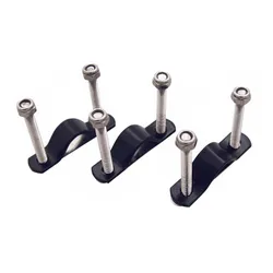 MOUNTING KIT CAISSE/BASKET OSIER REAR BASIL (KIT OF 3)
