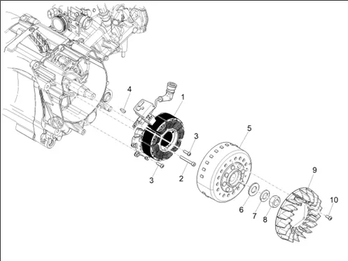 Volant magnetique