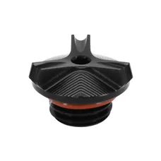 BOUCHON REMPLISSAGE D'HUILE MOTO POUR YAMAHA 700 MT-07 ALU CNC ANODISE NOIR - AVOC
