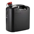 JERRYCAN/BIDON ESSENCE/CARBURANT PRESSOL EN POLYETHYLENE NOIR AVEC BEC FLEXIBLE 20L (AVEC GRADUATION)