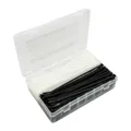 COLLIER DE SERRAGE NYLON TYPE RILSAN 4,8X200mm NOIR ET TRANSPARENT (BOITE DE 200) -P2R