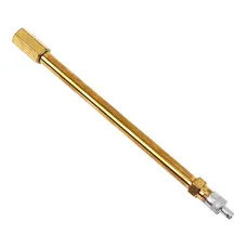 EXTENSION OF VALVE/CONNECTOR OF PUMP FOR ELECTRIC SCOOTER ALUMINIUM VS (LENGTH 140 mm) WITH REMOVAL TOOL VALVE CORE