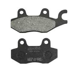 PLAQUETTE DE FREIN POLINI POUR KYMCO 50 AGILITY, 125-150 B&W, 150 PEOPLE, 250 YUP, 50-125 LIKE, 50 TOP BOY, 50 SUPER 9, 200 DINK (L 77mm - 96.5mm - H 42mm - P 9.2mm) (174.0021) (ORIGINAL)