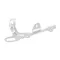 FLANGE GAUGHE FRONT MUDGUARD OEM APRILIA 1000-1100 RSV4 2015 > 2020-2B001812