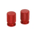 CAP OF VALVE MOTORCYCLE/SCOOTER/MOPED ALUMINIUM RED (PAIR) -AVOC