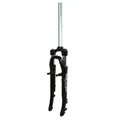TREKKING FORK 28 " 700X35 ZOOM 730 ALUMINIUM RESSORT BLACK DEB. 50 mm PIVOT LISSE 1"1/8-28,6 OUTER COMPATIBLE V-BRAKE/DISC