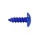 VIS PARKER TETE RONDE 4,0 x 12 mm ALU BLEU (SACHET DE 10 PIECES) -SELECTION P2R
