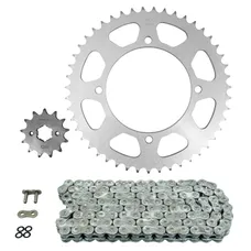 KIT CHAINE ADAPTABLE YAMAHA 125 XV VIRAGO 1997>2001 520 13x47 (DIAM COURONNE 125/145/10.5) (DEMULTIPLICATION ORIGINE) -AFAM