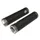 GRIP CITY HERRMANS SUPER CONFORT BLACK L130MM SERRAGE DOUBLE CLAMP TITANIUM (PAIR CARDED)