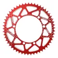 ADAPTABLE REAR SPROCKET 50CC GEARED MOTORCYCLE VOCA BESTIA SHERCO 50 SUPERMOTARD 2002>2013, 50 SE R ENDURO 2014>2017, 50 SM RS FACTORY 2018>2020 428 53 DTS ALUMINIUM CNC RED (DIAMETER 110/125/8.5)