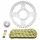 KIT CHAINE ADAPTABLE DAELIM 125 VL DAYSTAR II 2008>2012 428 15x45 (DIAM COURONNE 58/90/10.5) (DEMULTIPLICATION ORIGINE) -AFAM