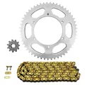 KIT CHAINE ADAPTABLE DERBI 50 GPR 2010>2017 420 11x53 (DIAM COURONNE 108/123/6.5) (DEMULTIPLICATION ORIGINE) -AFAM