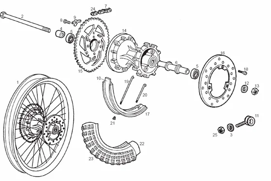 Roue arrière