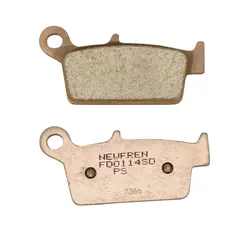 BRAKE PAD SET NEWFREN FOR GAS GAS 300 EC 2000>2010 REAR/SUZUKI 250 RM 1996>2008 REAR/YAMAHA 250 WR X 2008>2013 REAR, 125 YZ 1998>2002 REAR (L 75 mm - H 36 mm - P 10.5 mm) (FD0114SD) (DIRT SINTERED METAL)