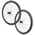 ROUES ROAD DISC 700 MICHE SWR EVO 40 CENTERLOCK CARBON BLACK CASSETTE SHIMANO HG 12-SPEED THRU AXLE 12/100 AND 12/142 (PAIR) - TUBELESS READY