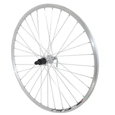 ROAD WHEEL BRAKE SHOE LOCKING 700 ELAN CFX SILVER REAR HUB ALUMINIUM CASSETTE TYPE SHIMANO 10/9/8-SPEED 32 SPOKES GALVA RIM 13C