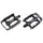PEDAL MTB ALUMINIUM NEWTON BLACK CAGE ALUMINIUM BLACK 9/16" BEARING OF THE (PAIR)