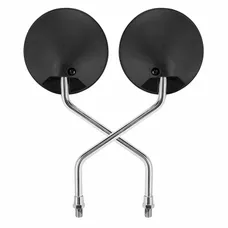 ADAPTABLE REAR-VIEW MIRROR MASH 125 SEVENTY FIVE, 125 SCRAMBLER, 50 FIFTY 2017> BLACK/CHROME (OEM: 1201000011000) (PAIR) -P2R