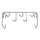 DISPLAY STAND/MOUNT BICYCLE MURAL FOR 5 BICYCLES MOUNTING KIT ON WHEEL (130X36 CM)