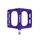 PEDAL MTB PLATEFORME DOWNHILL/BMX SWITCH FREERIDE ALUMINIUM CNC PURPLE THREAD 9/16 WITH PICOTS (PAIR) 100X90MM