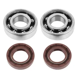 ROULEMENT D'EMBIELLAGE + JOINT 50 A BOITE P2R ADAPTABLE DERBI 50 SENDA, GPR/GILERA 50 SMT, RCR (MOTEUR EURO 2 + EURO 3) (KIT 6204 SKF POLYAMIDE C4/JOINT VITON)