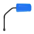 REAR-VIEW MIRROR SCOOTER REPLAY F1 RUBBER MATTE BLUE FLUORESCENT DIAMETER 8 REVERSIBLE (X1) -ROD LONG - **