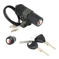 CONTACTEUR A CLE 50 A BOITE ADAPTABLE DERBI 50 SENDA/GILERA 50 SMT 2003>2006 (4 FILS) (AVEC SERRURE DE SELLE) -P2R