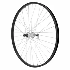 MTB WHEEL BRAKE SHOE LOCKING 26" M110 REAR BLACK HUB SILVER FREEWHEEL 7/6/5-SPEED RIM 21C