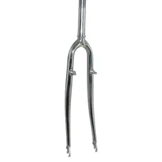 TREKKING FORK 700X35 RIGIDE CINTREE STEEL CHROME-PLATED WITH TASSEAUX PIVOT THREADED (255/160 mm) 1"-22,2 INNER/CONE 26.4 mm